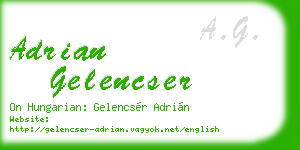 adrian gelencser business card