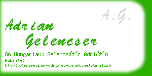 adrian gelencser business card